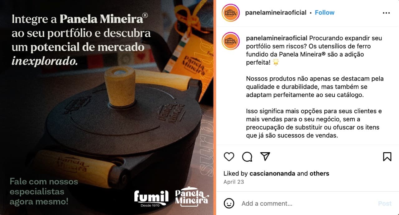 Criativo Instagram Fumil 1