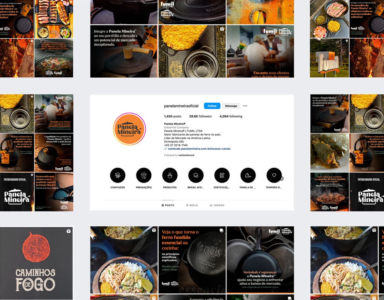 Perfil Instagram Panela Mineira