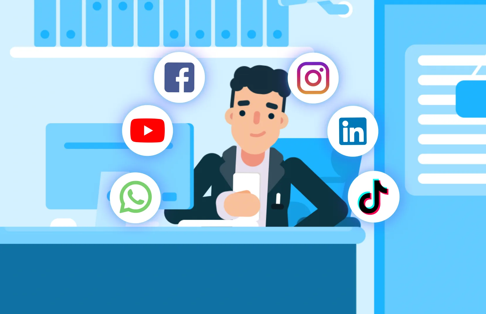 Painel com resultados de campanhas digitais